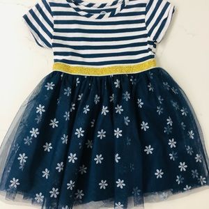 Toddler Girl Navy Dress
